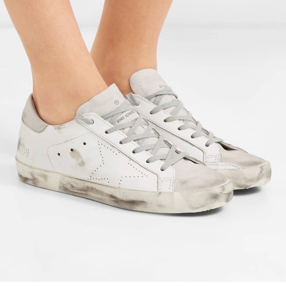White/Grey Superstar Golden Goose Sneakers